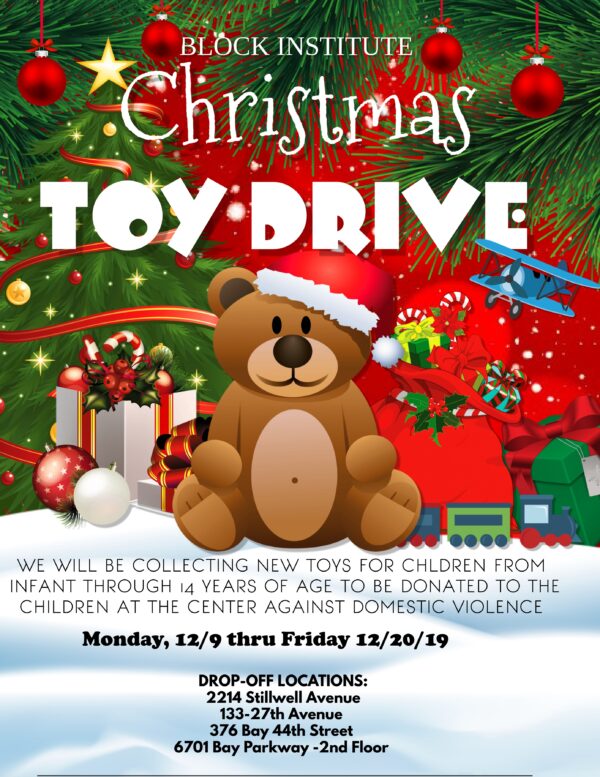 Christmas Toy Drive to Block Institute of Brooklyn, New York